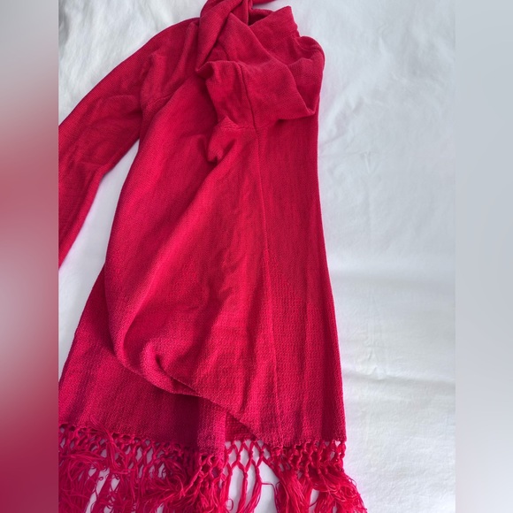 NWT Lilly Pulitzer Tatum Long Fringe Hem Cardigan SZ S Ruby Red Metallic - Picture 13 of 16